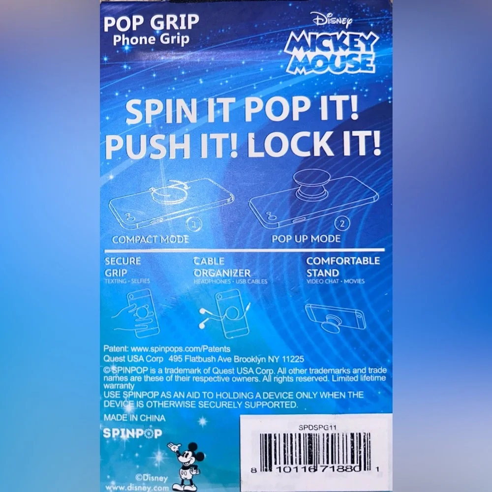 Disney Mickey Mouse Pop Grip